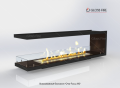 Встраиваемые  биокамины  «Очаг Focus MS-арт.002»  ТМ Gloss Fire